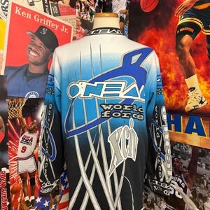 Vintage O'Neal World Force XCIV Motocross Padded Long‎ Sleeve Shirt 1994 Sz XL